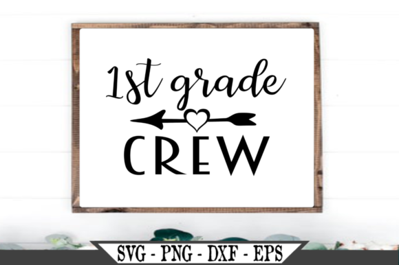 First Grade Crew Funny Kids Cut File Review