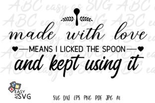Made with Love Funny Kitchen Saying Review