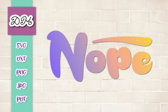 Nope Funny Introvert Sign Print Cut Review