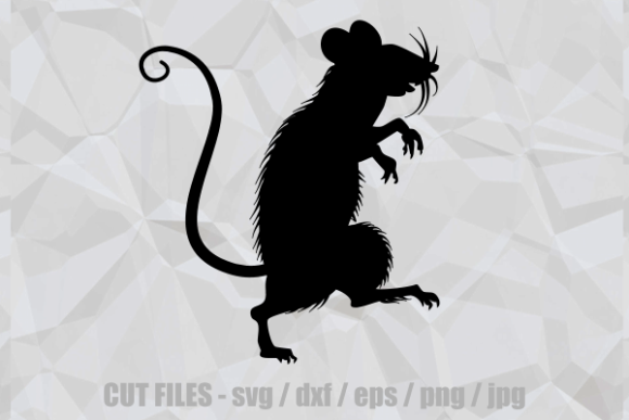 Vintage Funny Furry Mouse Cut File Retro Review